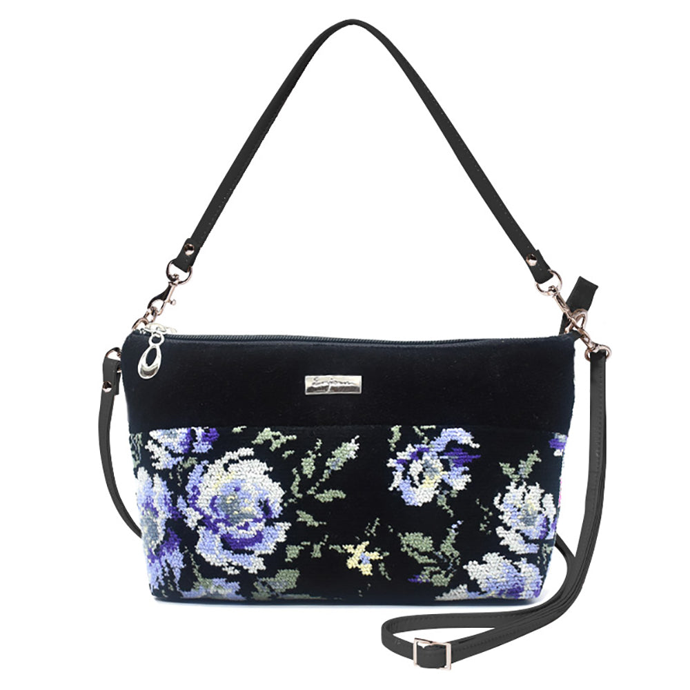 日本製 2wayバッグ ショルダーバッグ ポシェット ローズソフィア シェニール織 Enjeau アーンジョー