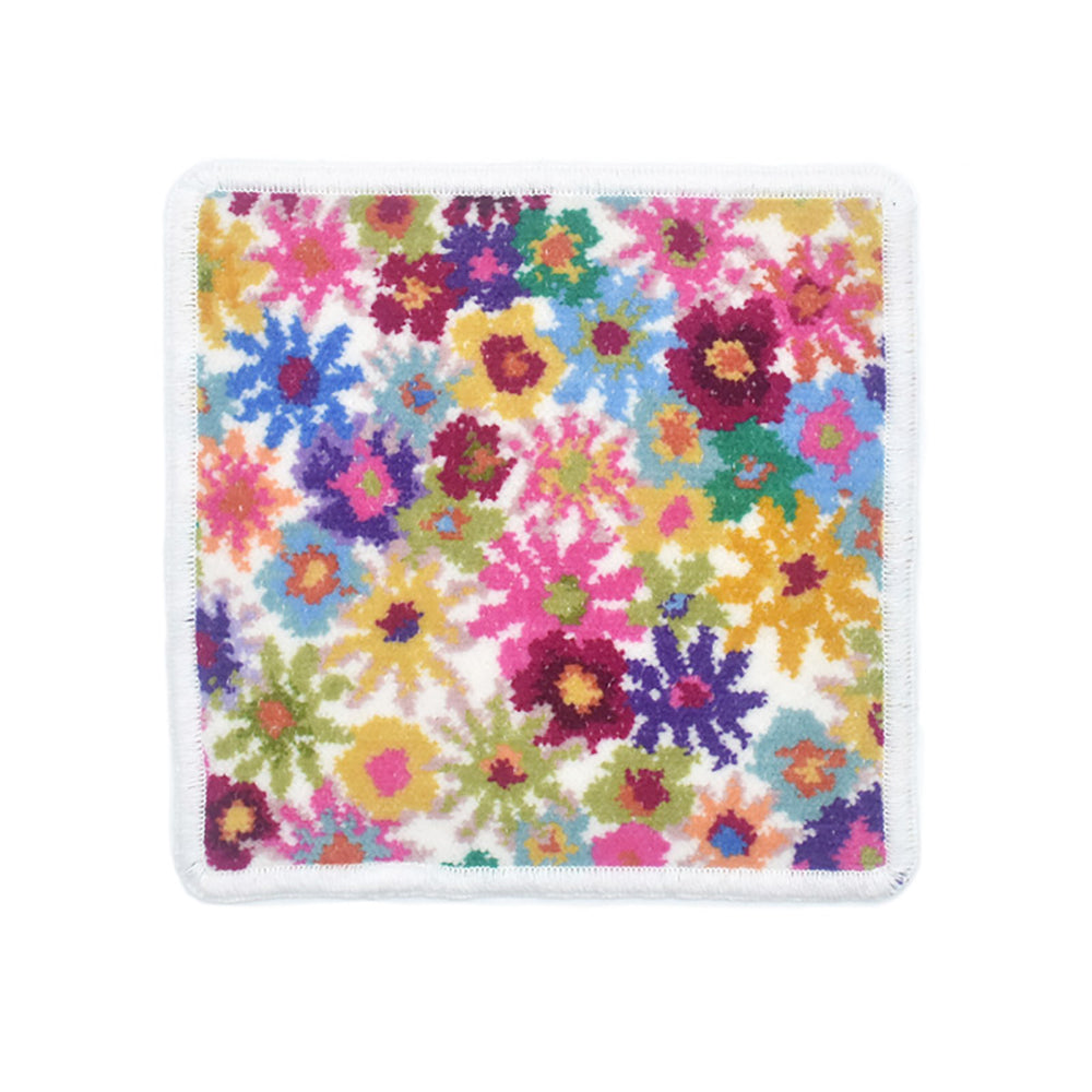 日本製 シェニール織 ミニハンカチ アンナ柄 小さめ 17cm タオルハンカチ ハンドタオル Enjeau アーンジョー