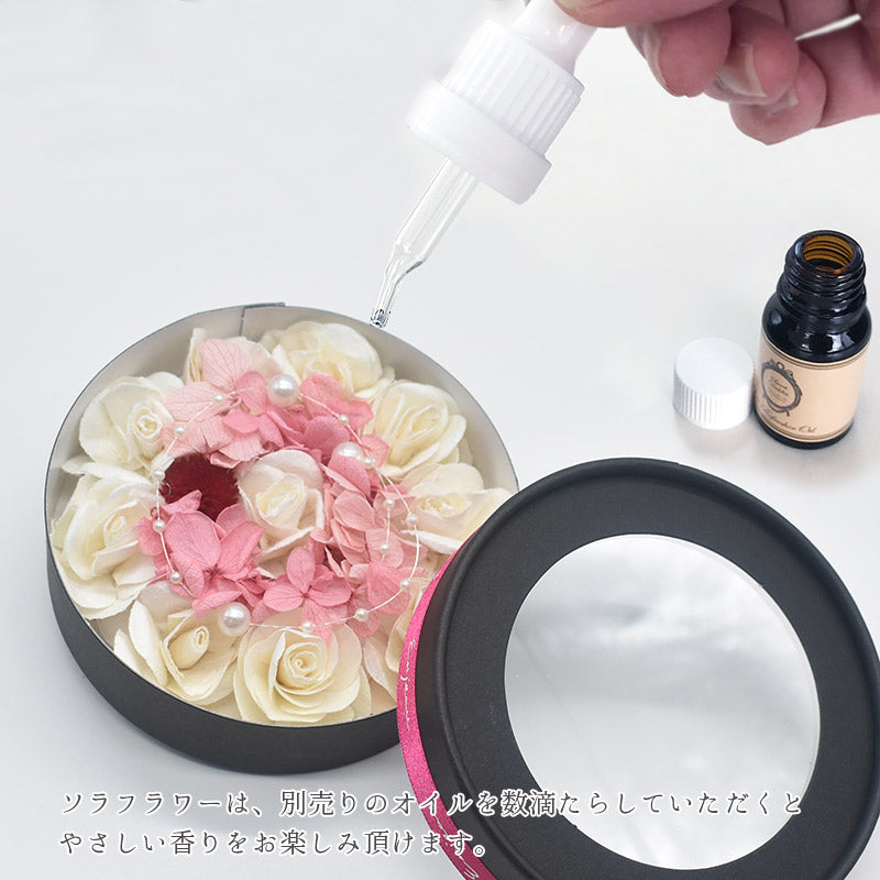 日本製 プリザーブドフラワー ソラフラワー ボックス ルームフレグランス アロマ Enjeau ギフト