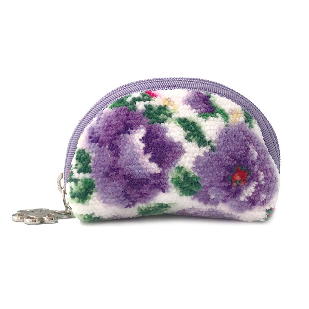 日本製 シェニール織 小銭入れ コインケース ロマンティックローズ 小さめ ギフトラッピング対応可 Enjeau アーンジョー