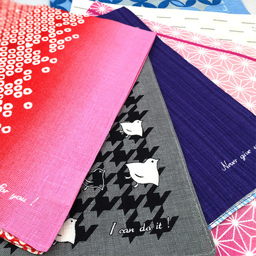 日本製 リネンハンカチ 千鳥 和柄 ランチョンマット Linen la vie リネンラヴィ