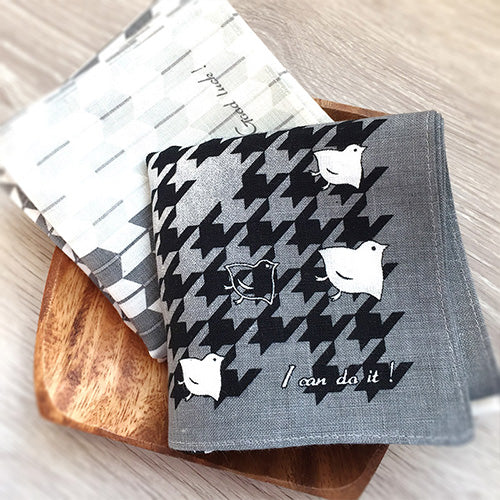 日本製 リネンハンカチ 矢羽根 和柄 ランチョンマット Linen la vie リネンラヴィ