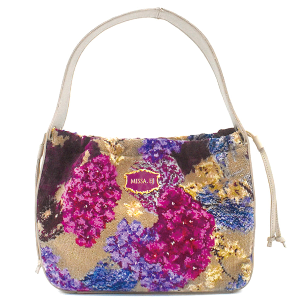 日本製 セミショルダーバッグ ローズシリーズ MISSA.EJ(ミッサ・イージェー) ショルダーバッグ 肩がけバック シェニール織 2056