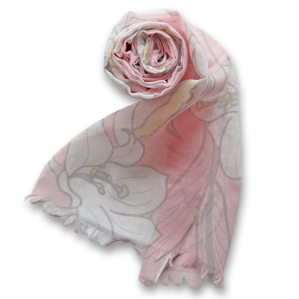 日本製 コットンリネンショール ストール