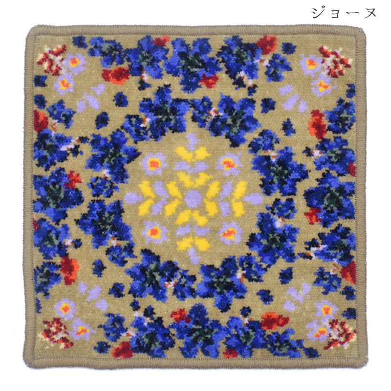 【2026年限定入荷】日本製 ハンカチ クラシカルタイルコレクション シェニール織 タオルハンカチ Enjeau アーンジョー