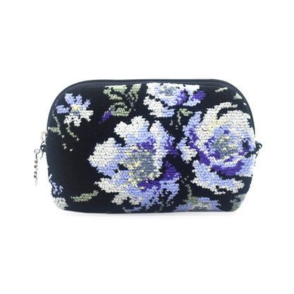 日本製 ミニポーチ ローズソフィア シェニール織 チャーム付 メイクポーチ 化粧ポーチ ギフトラッピング対応可 Enjeau アーンジョー