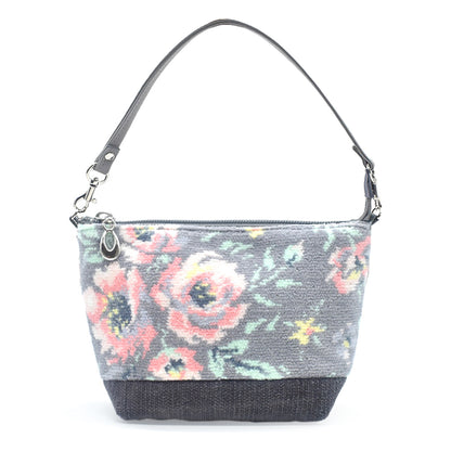 日本製 総シェニール織 コスメポーチ ローズソフィア 化粧ポーチ フォーマルバッグ Enjeau アーンジョー