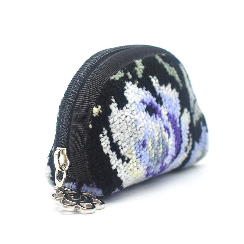 日本製 シェニール織 小銭入れ コインケース ローズソフィア 小さめ ギフトラッピング対応可 Enjeau アーンジョー