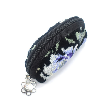 日本製 シェニール織 小銭入れ コインケース ローズソフィア 小さめ ギフトラッピング対応可 Enjeau アーンジョー