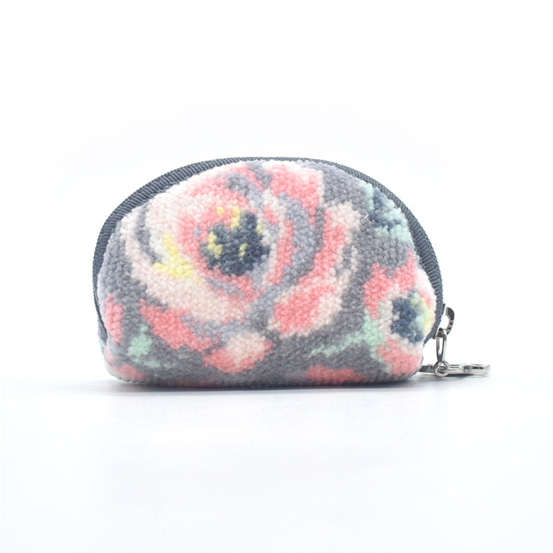 日本製 シェニール織 小銭入れ コインケース ローズソフィア 小さめ ギフトラッピング対応可 Enjeau アーンジョー