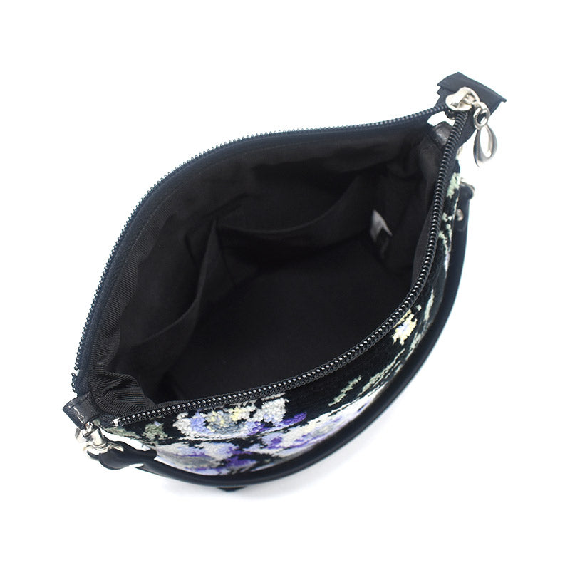 日本製 総シェニール織 コスメポーチ ローズソフィア 化粧ポーチ フォーマルバッグ Enjeau アーンジョー