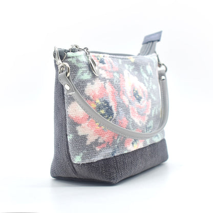 日本製 総シェニール織 コスメポーチ ローズソフィア 化粧ポーチ フォーマルバッグ Enjeau アーンジョー