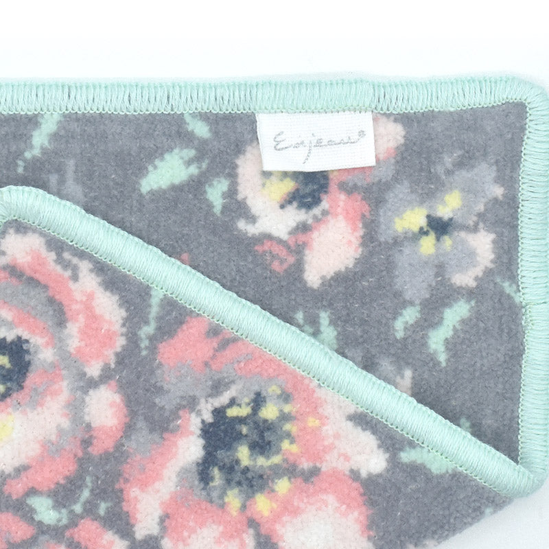 日本製 ローズソフィア シェニール織 タオルハンカチ ハンドタオル 23cm Enjeau アーンジョー