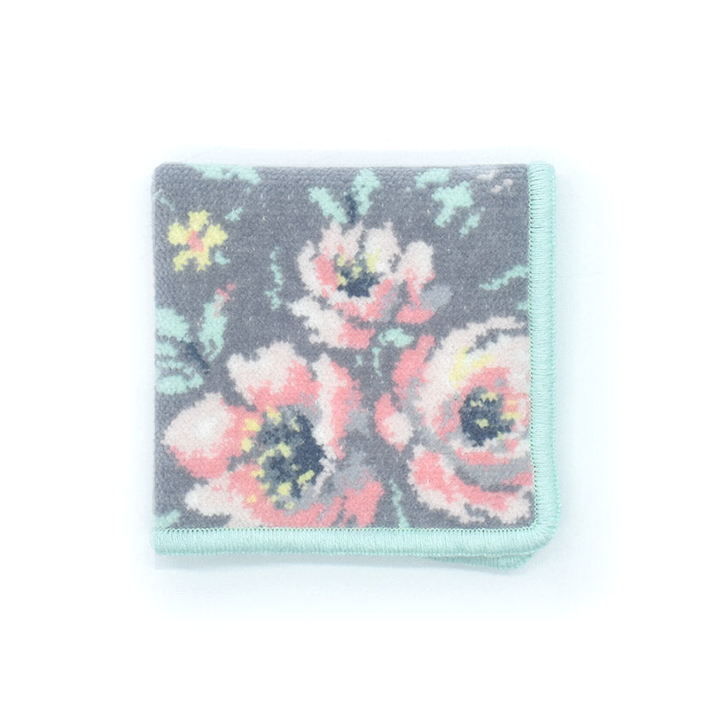 日本製 ローズソフィア シェニール織 タオルハンカチ ハンドタオル 23cm Enjeau アーンジョー