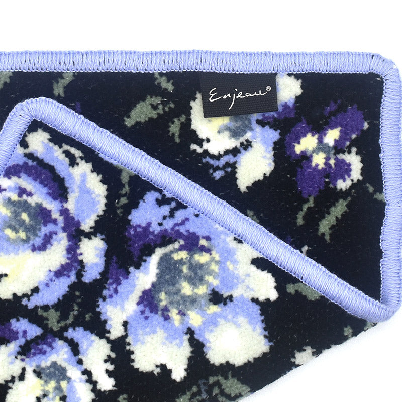 日本製 ローズソフィア シェニール織 タオルハンカチ ハンドタオル 23cm Enjeau アーンジョー