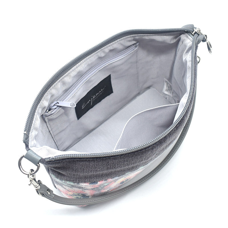 日本製 2wayバッグ ショルダーバッグ ポシェット ローズソフィア シェニール織 Enjeau アーンジョー