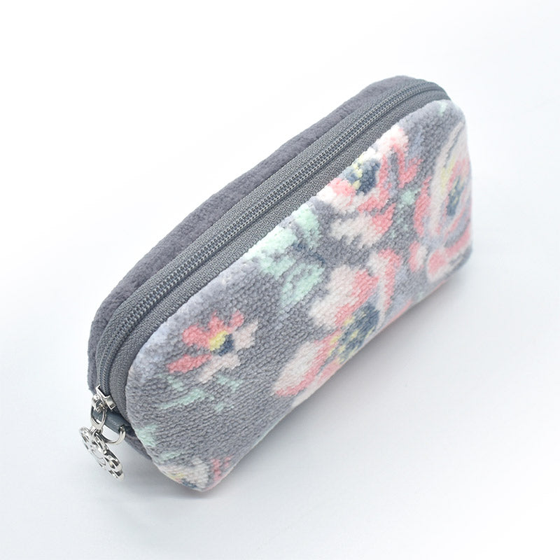 日本製 ミニポーチ ローズソフィア シェニール織 チャーム付 メイクポーチ 化粧ポーチ ギフトラッピング対応可 Enjeau アーンジョー