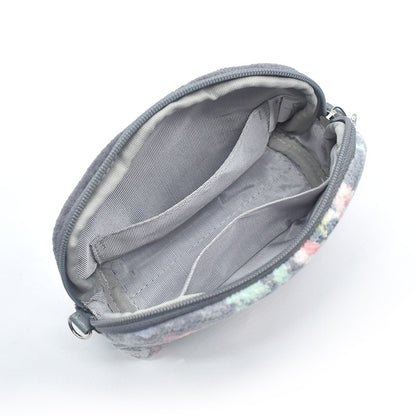 日本製 ミニポーチ ローズソフィア シェニール織 チャーム付 メイクポーチ 化粧ポーチ ギフトラッピング対応可 Enjeau アーンジョー