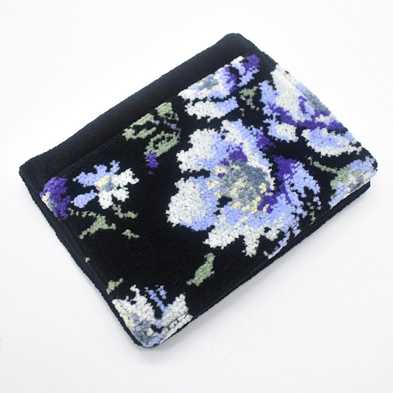 日本製 ポケットティッシュケース ローズソフィア ファスナーポケット付き シェニール織 ギフトラッピング対応可 Enjeau アーンジョー