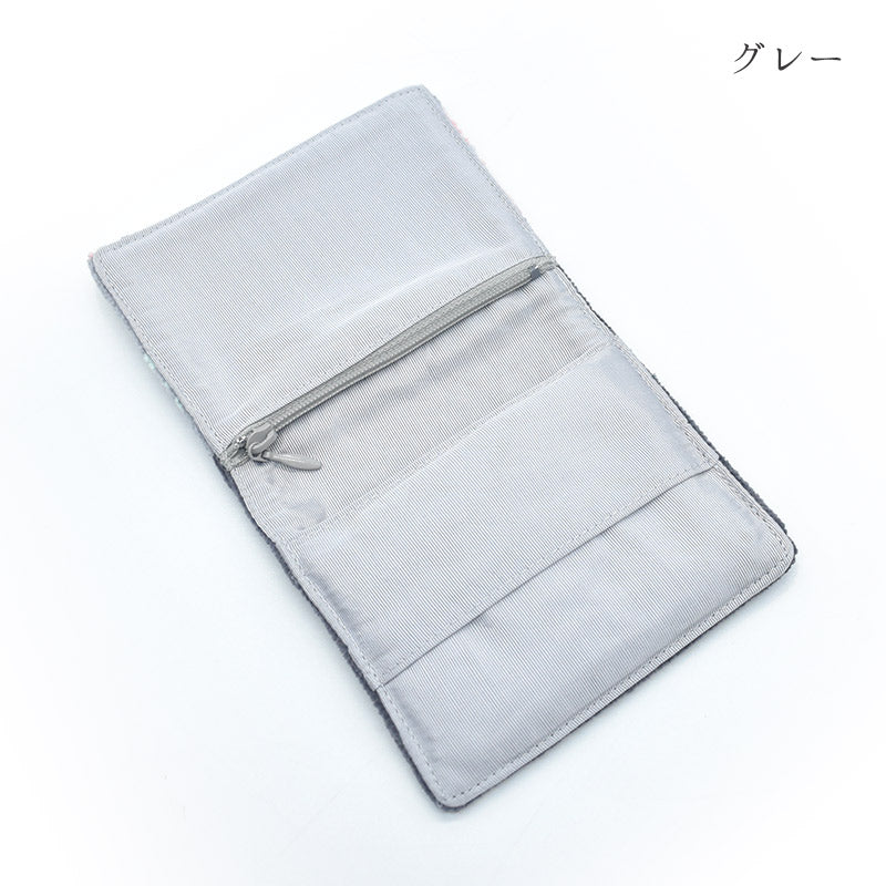 日本製 ポケットティッシュケース ローズソフィア ファスナーポケット付き シェニール織 ギフトラッピング対応可 Enjeau アーンジョー