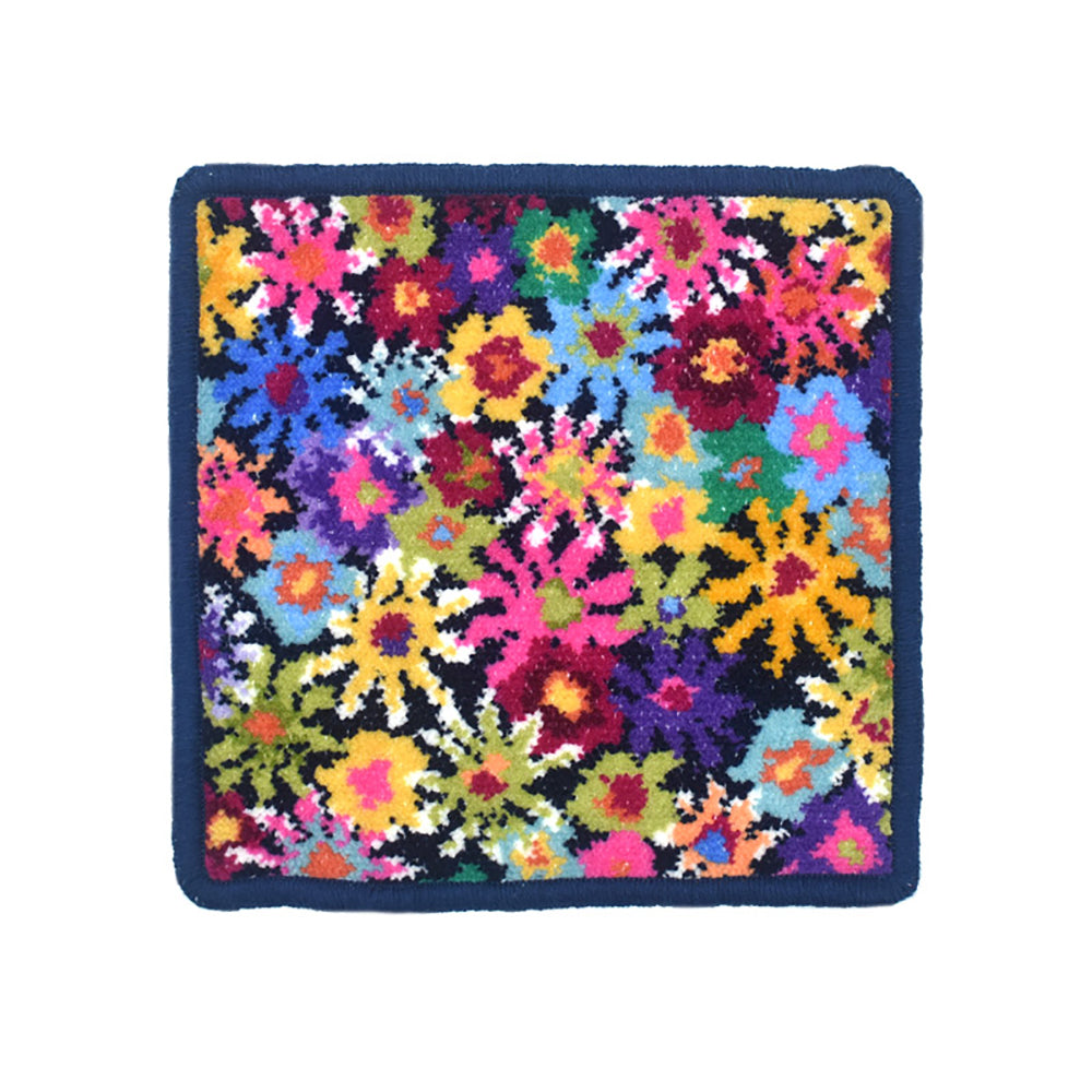 日本製 シェニール織 ミニハンカチ アンナ柄 小さめ 17cm タオルハンカチ ハンドタオル Enjeau アーンジョー