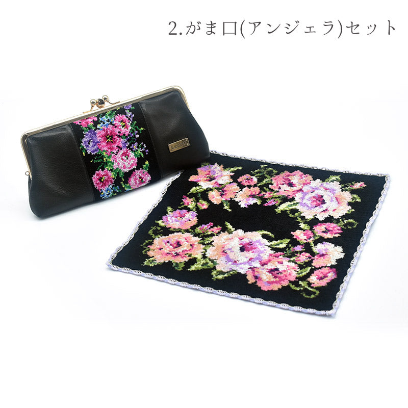 【早割10%OFF】予約販売 数量限定 2026年 福袋 Eセット 選べる 2点セット 日本製  長財布＆シェニール織 ハンカチ Enjeau アーンジョー