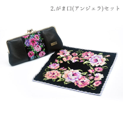 【早割10%OFF】予約販売 数量限定 2026年 福袋 Eセット 選べる 2点セット 日本製  長財布＆シェニール織 ハンカチ Enjeau アーンジョー