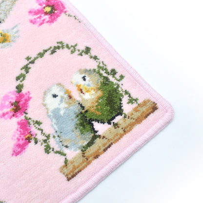 限定生産品 日本製 インコ シェニール織 ハンカチ Enjeau アーンジョー