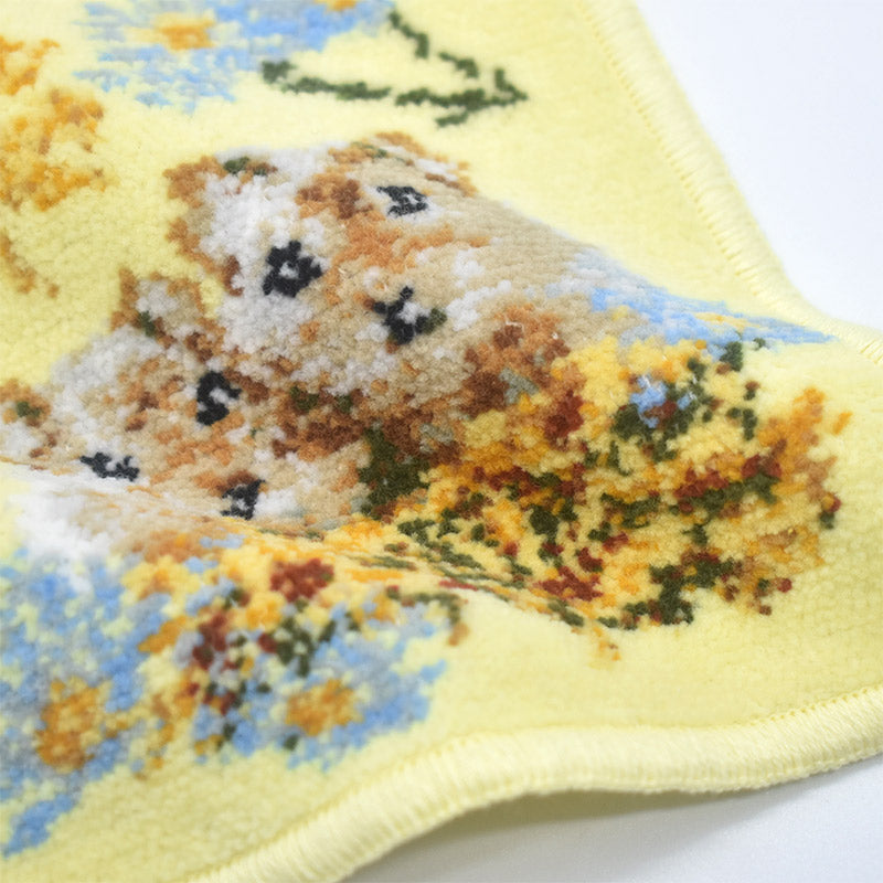 限定生産品 日本製 ハムスター シェニール織 ハンカチ Enjeau アーンジョー