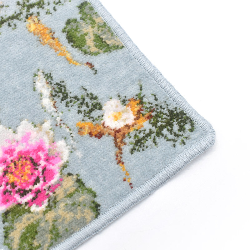 限定生産品 日本製  メダカ 睡蓮 シェニール織 ハンカチ Enjeau アーンジョー