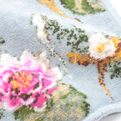 限定生産品 日本製  メダカ 睡蓮 シェニール織 ハンカチ Enjeau アーンジョー