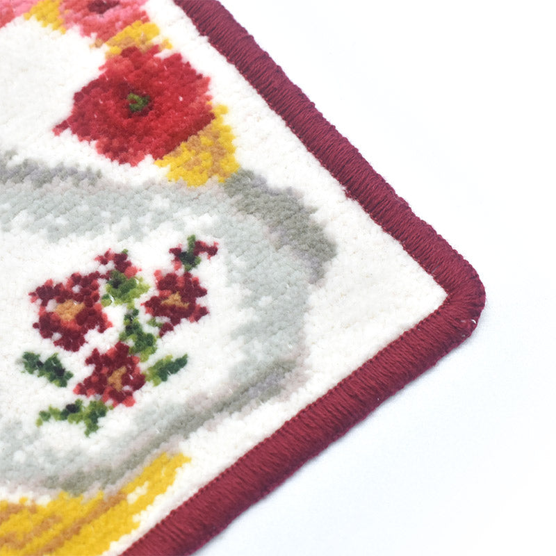 日本製 午柄 干支 ミニハンカチ シェニール織