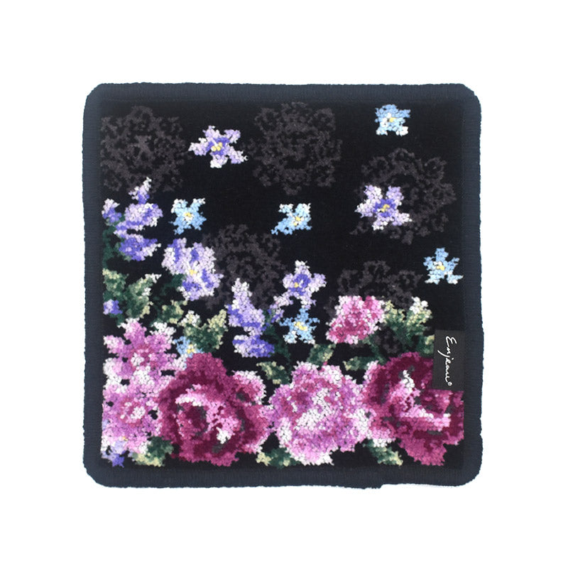 日本製 カルム ミニハンカチ 17cm シェニール織 タオルハンカチ アーンジョー Enjeau