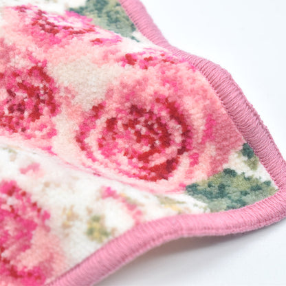 日本製 ロゼッタ ミニハンカチ 17cm シェニール織 タオルハンカチ Enjeau アーンジョー