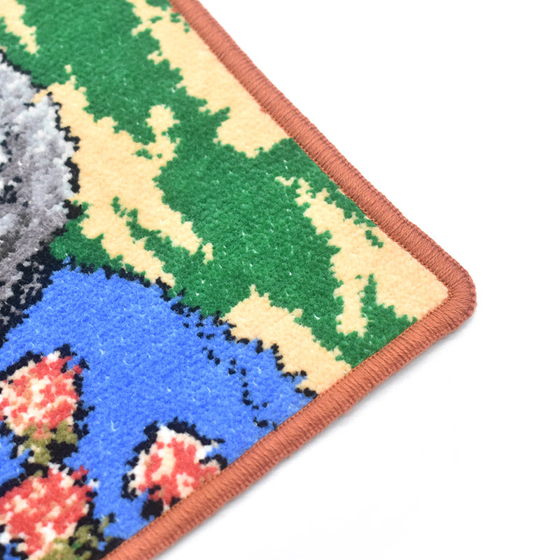 日本製 マンナイン mannine man9 猫キャラ シェニール織 タオルハンカチ Enjeau アーンジョー