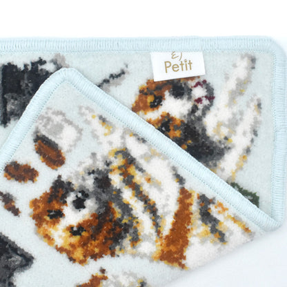 日本製 コーイケルホンディエ コイケル シェニール織 タオルハンカチ レディース Enjeau アーンジョー