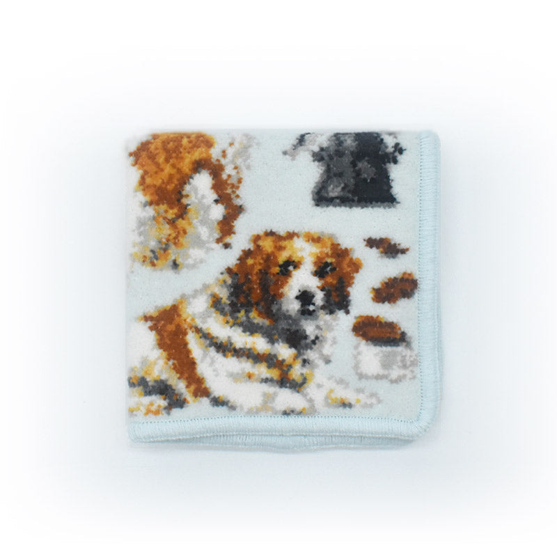 日本製 コーイケルホンディエ コイケル シェニール織 タオルハンカチ レディース Enjeau アーンジョー