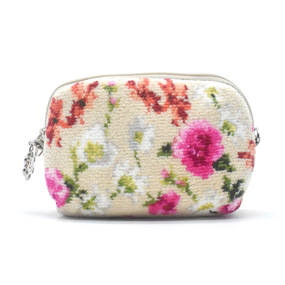 日本製 ステラ ミニポーチ シェニール織 Enjeau アーンジョー