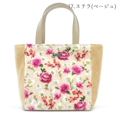 日本製  シェニール織 新型トートバッグ ハンドバッグ 軽量バッグ