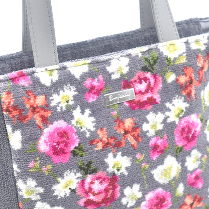 日本製  シェニール織 新型トートバッグ ハンドバッグ 軽量バッグ