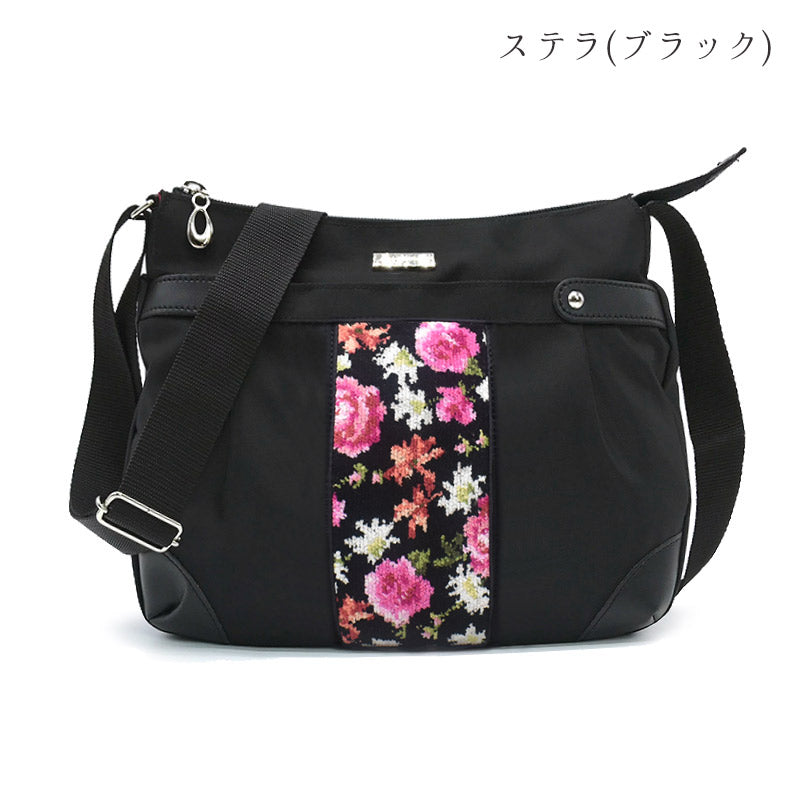 日本製 軽量 ショルダーバッグ 斜めがけ 肩掛け 花柄 アーンジョー Enjeau 母の日 プレゼント