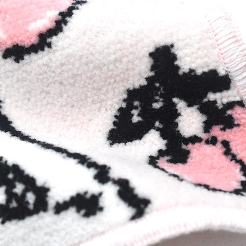 RUNE【内藤ルネ × アーンジョー】チェリーと少女  日本製  シェニール織 ハンカチ 2155