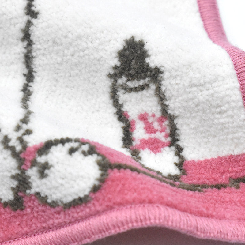 RUNE【内藤ルネ × アーンジョー】お化粧品と少女  日本製  シェニール織 ハンカチ 2155