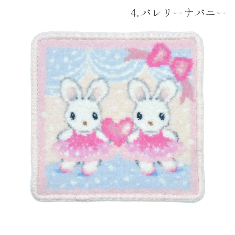 日本製 バレエ ミニハンカチ シェニール織 ミニタオル タオルハンカチ