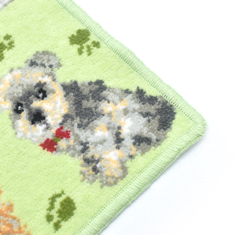 ※2枚以上ご購入で送料無料 セール 日本製 ドッグ シェニール織 ハンカチ