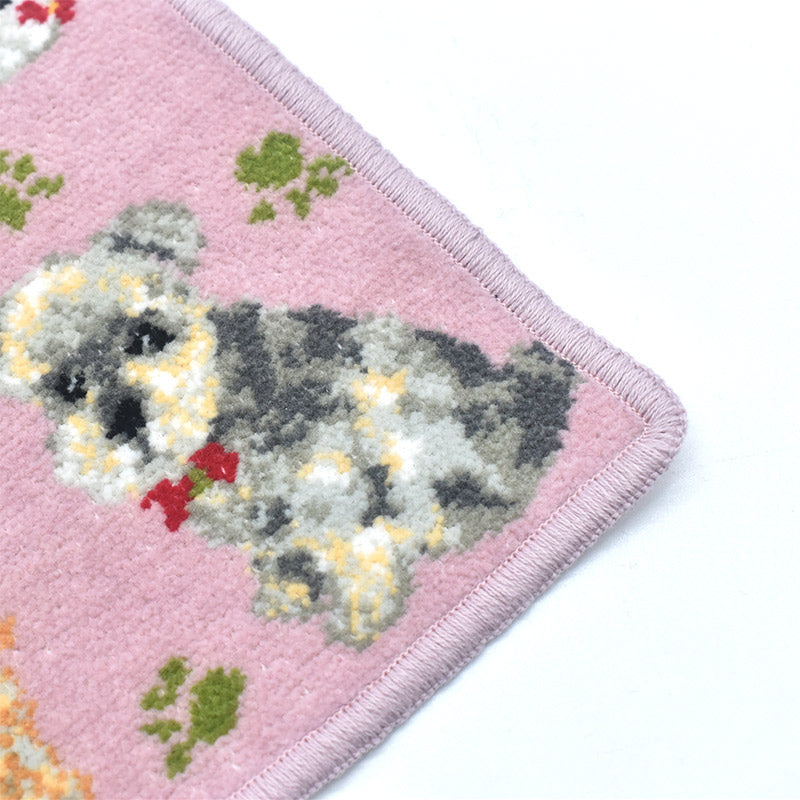 ※2枚以上ご購入で送料無料 セール 日本製 ドッグ シェニール織 ハンカチ