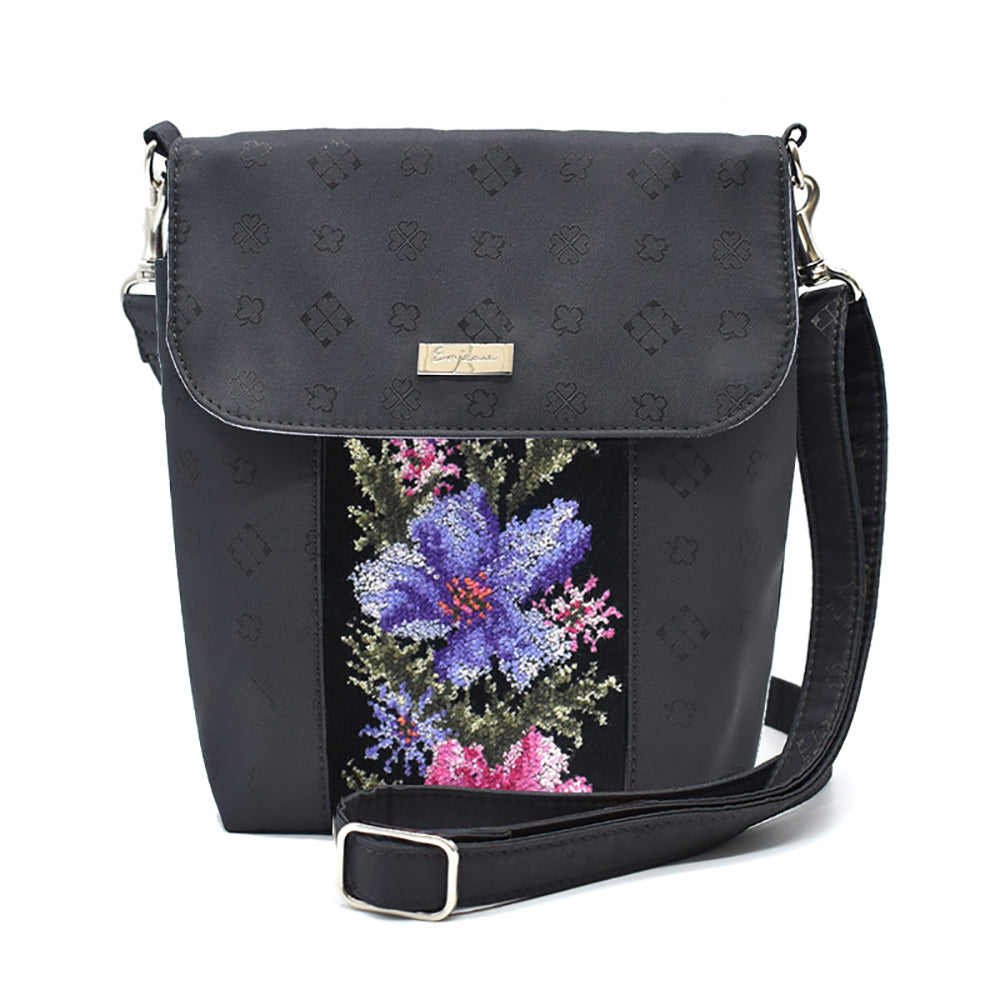 日本製 超軽量 かぶせ型ポシェット ショルダーバッグ 斜めがけ シェニール織 2130