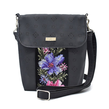 日本製 超軽量 かぶせ型ポシェット ショルダーバッグ 斜めがけ シェニール織 2130