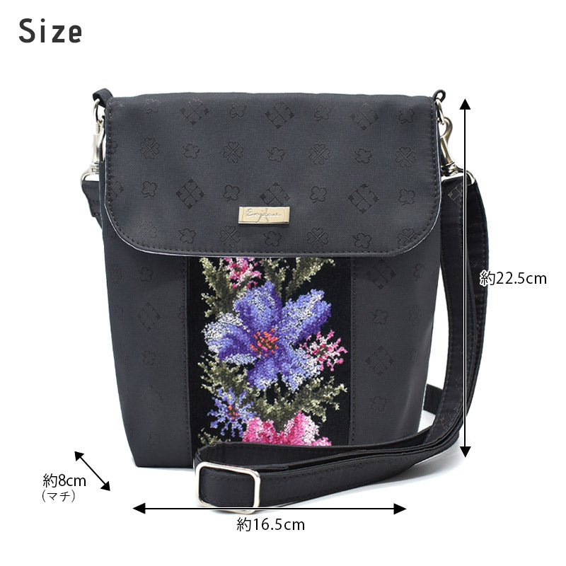 日本製 超軽量 かぶせ型ポシェット ショルダーバッグ 斜めがけ