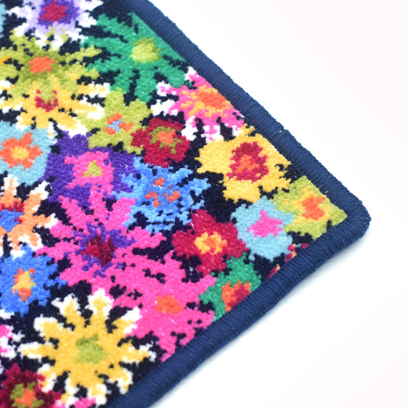 日本製 シェニール織 ハンカチ アンナ柄 タオルハンカチ ハンドタオル Enjeau アーンジョー